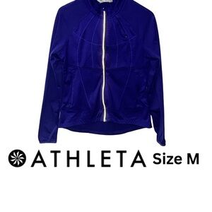 EUC Athleta Women's Twilight Run Blue Light Jacket Size M